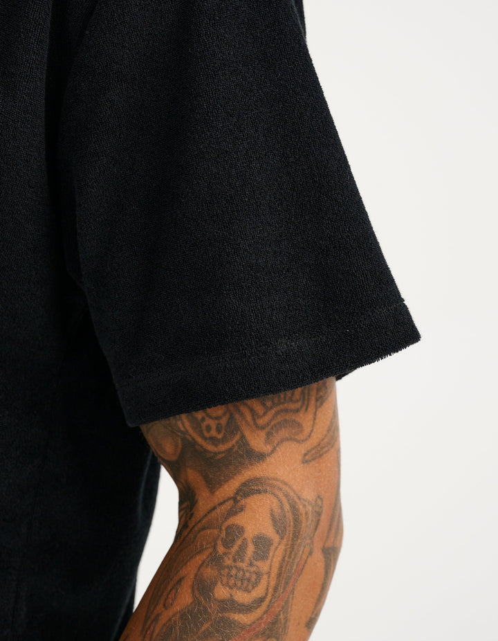 Vorti Terry Tee - Black