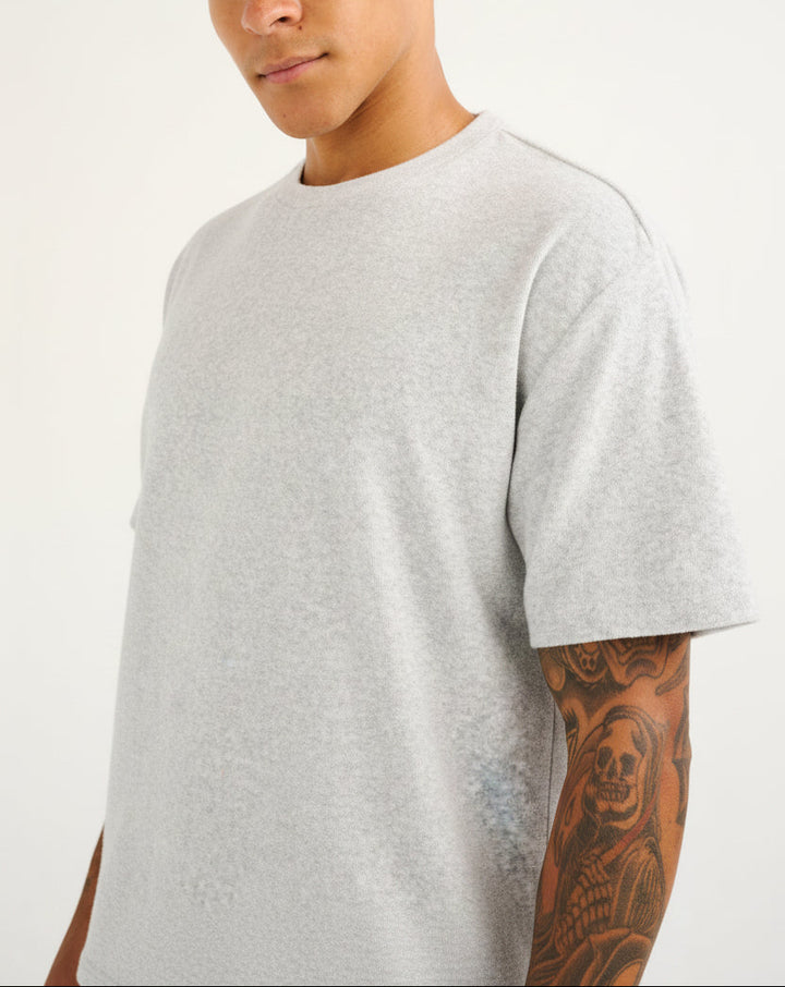 Vorti Terry Tee - Grey Marle