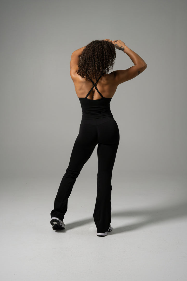 Vorti Pump Mid Rise Flared Pant - Black