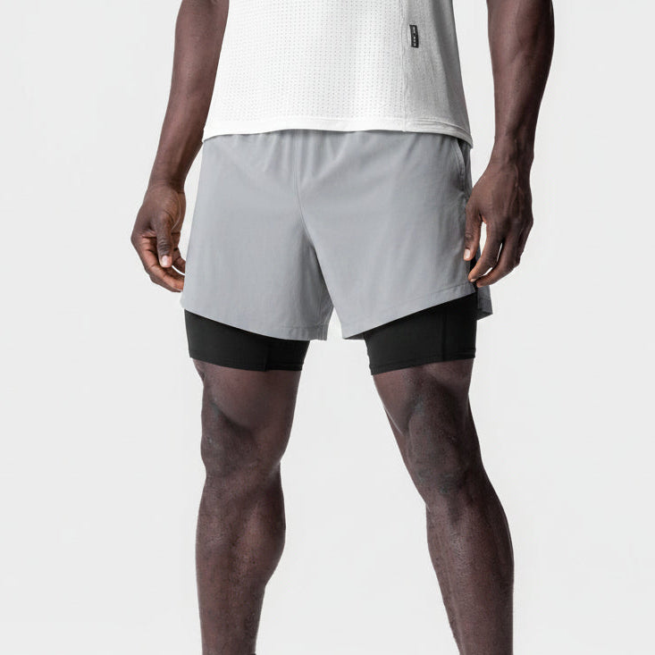 Vorti AeroSplit Shorts 4 High Split Liner Short - Slate Grey