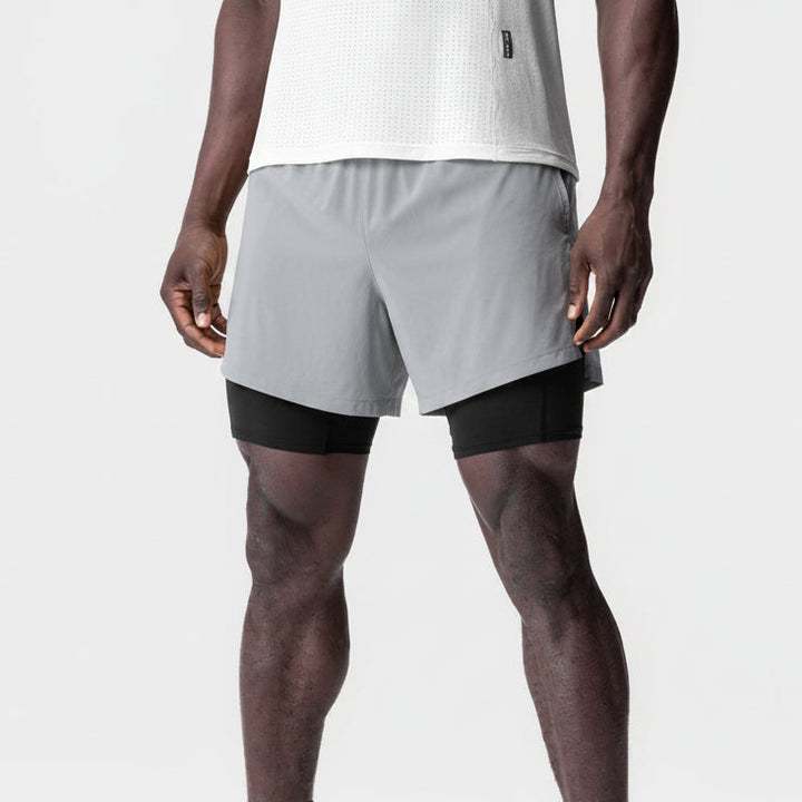 Vorti AeroSplit Shorts 4 High Split Liner Short - Slate Grey