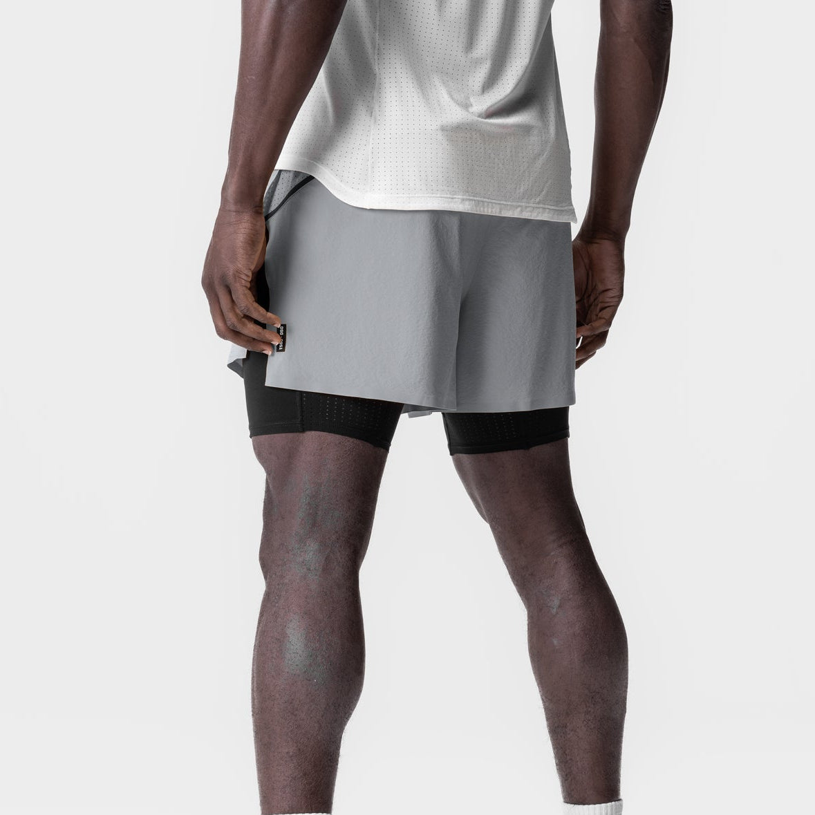 Vorti AeroSplit Shorts 4 High Split Liner Short - Slate Grey