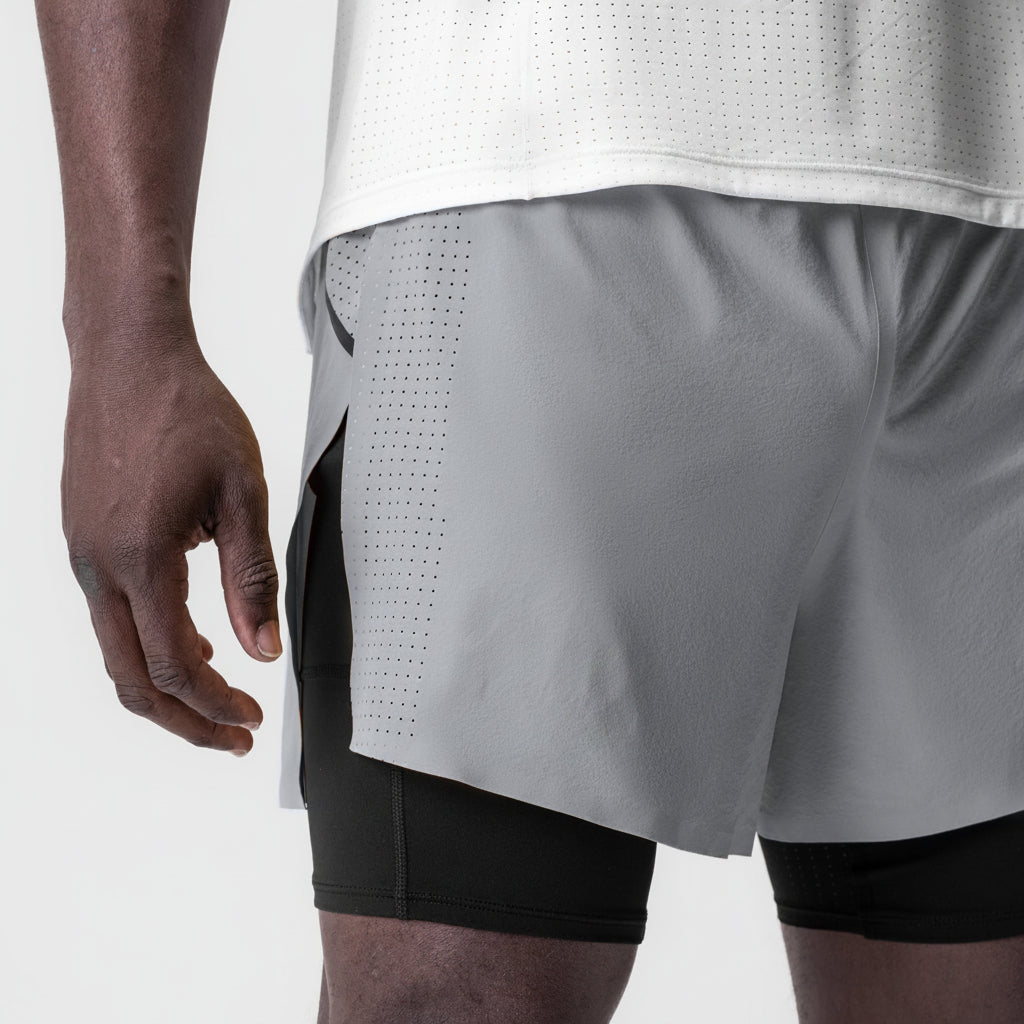 Vorti AeroSplit Shorts 4 High Split Liner Short - Slate Grey