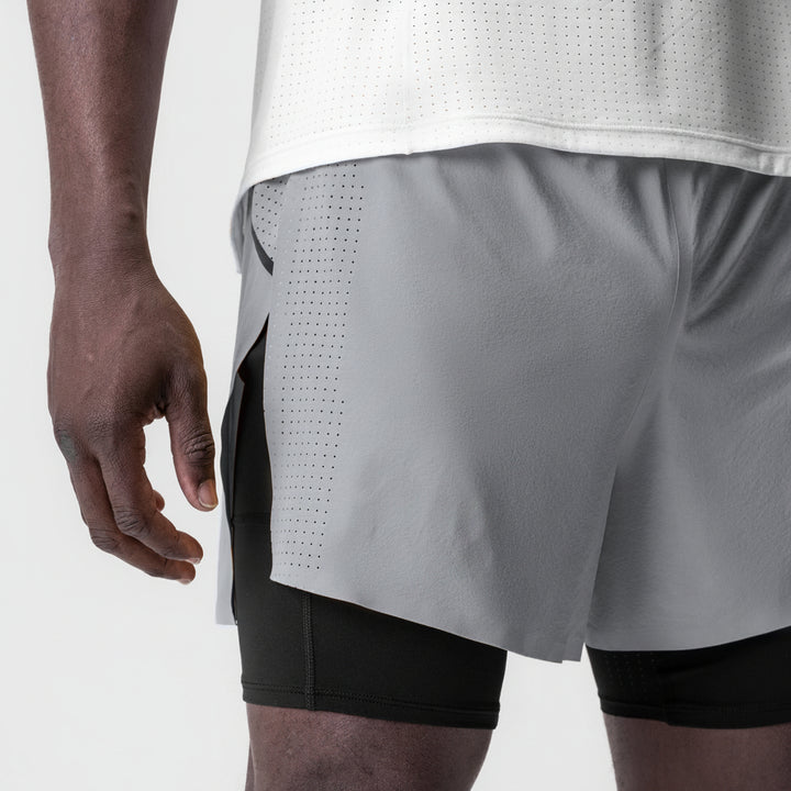 Vorti AeroSplit Shorts 4 High Split Liner Short - Slate Grey