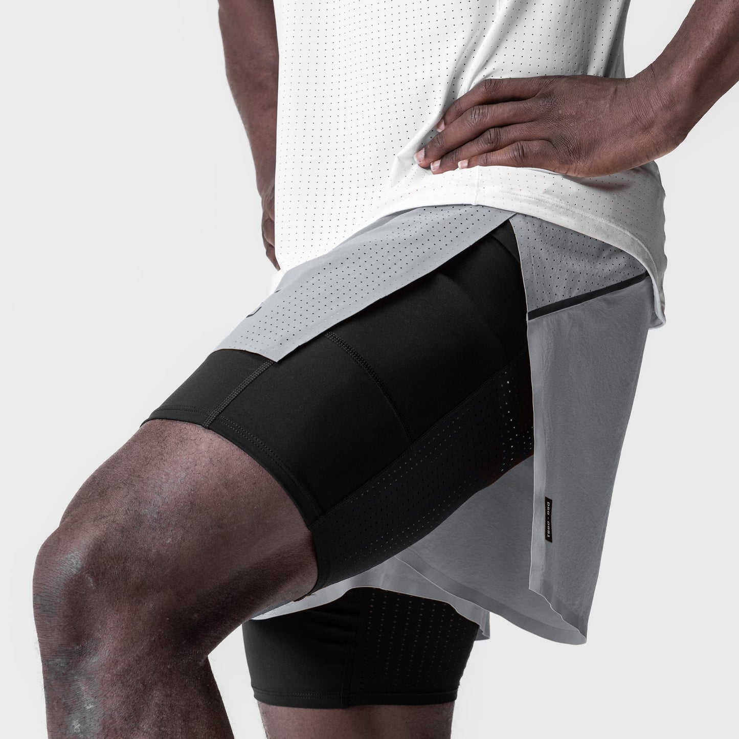 Vorti AeroSplit Shorts 4 High Split Liner Short - Slate Grey
