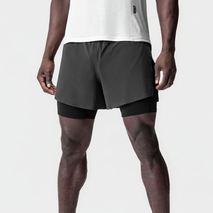 Vorti AeroSplit Shorts 4 High Split Liner Short - Space grey