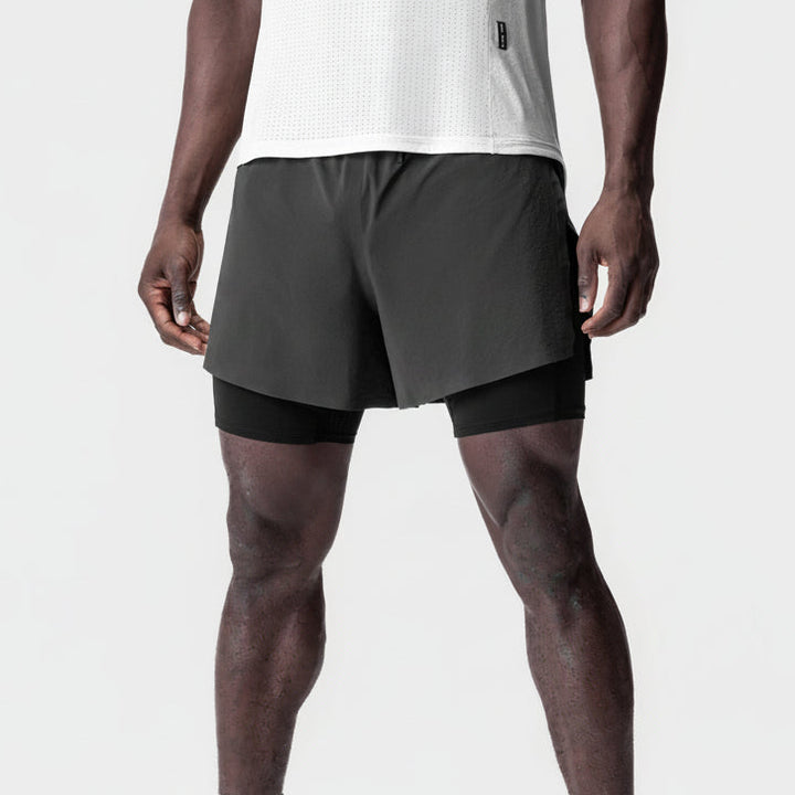 Vorti AeroSplit Shorts 4 High Split Liner Short - Space grey