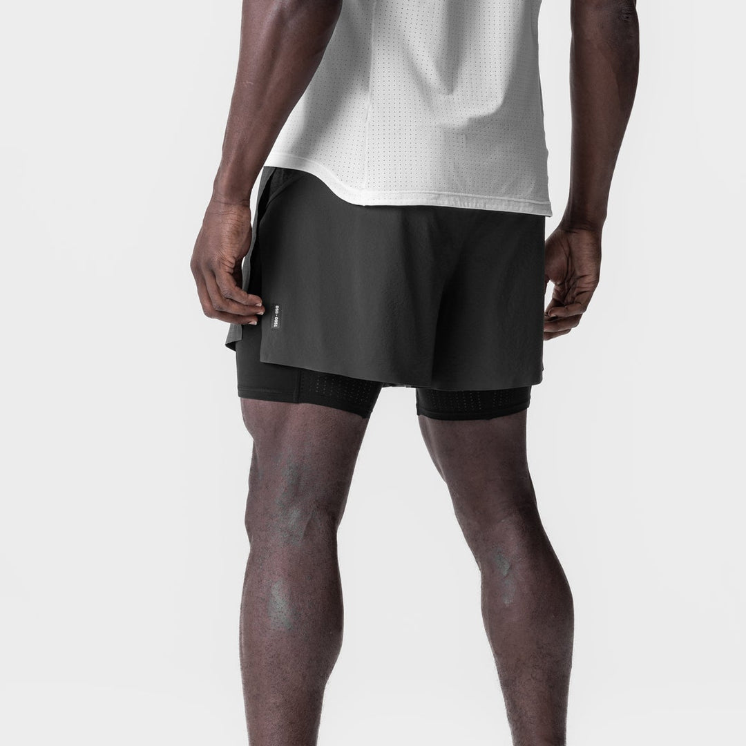 Vorti AeroSplit Shorts 4 High Split Liner Short - Space grey