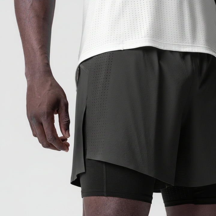 Vorti AeroSplit Shorts 4 High Split Liner Short - Space grey