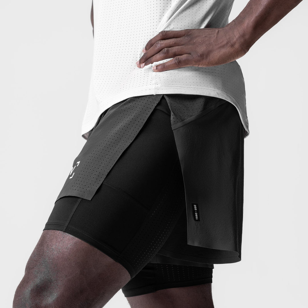 Vorti AeroSplit Shorts 4 High Split Liner Short - Space grey