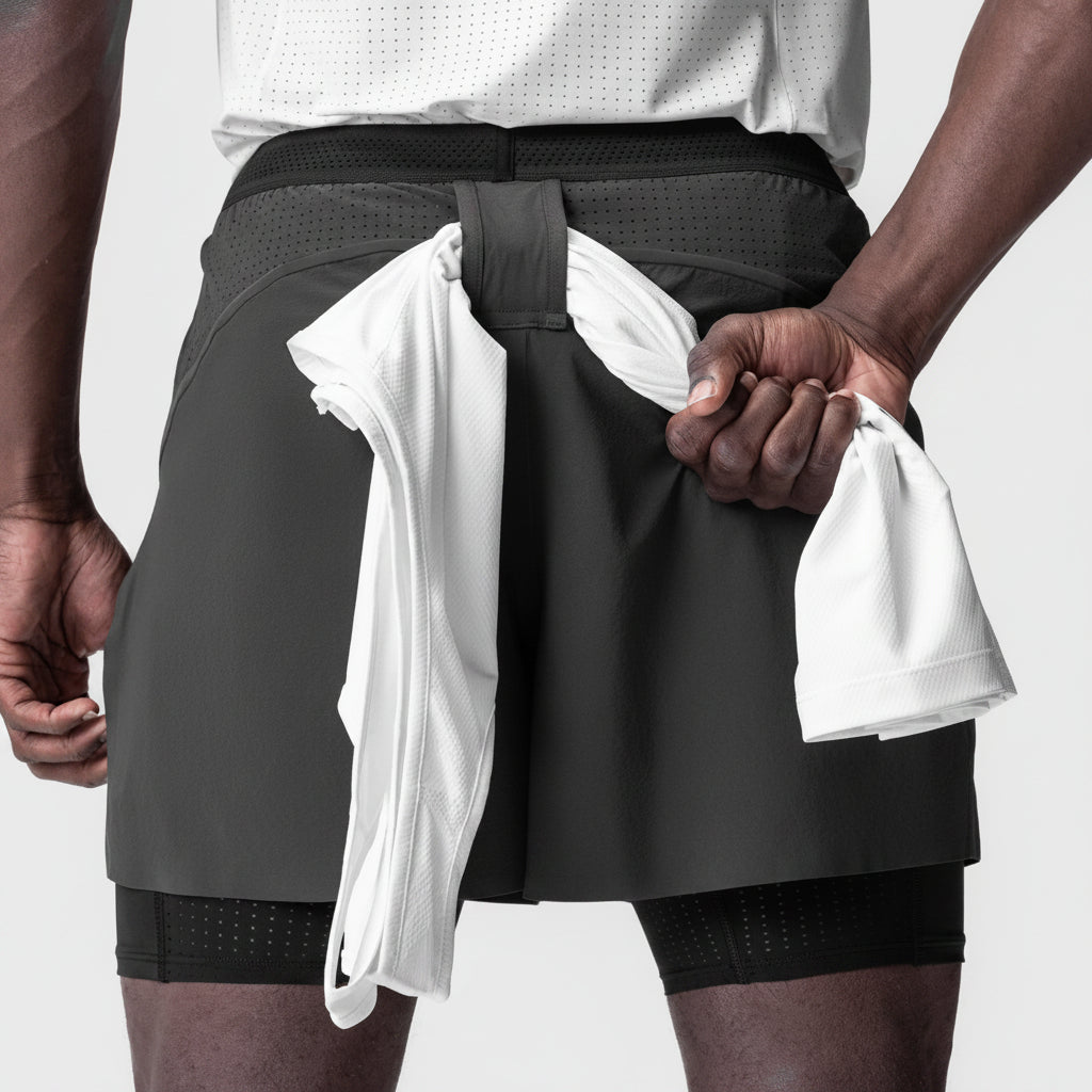 Vorti AeroSplit Shorts 4 High Split Liner Short - Space grey