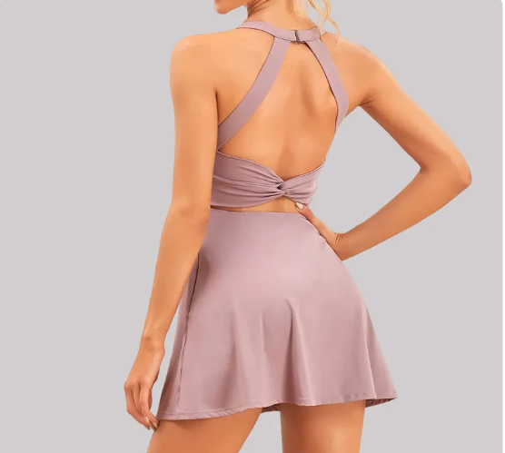 Vestido Deportivo Vorti Espalda Descubierta - Halter Beauty Back