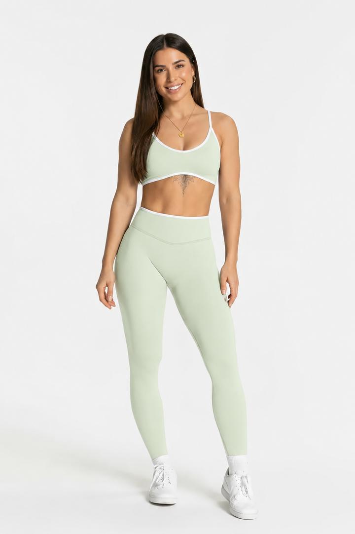 Conjunto Seamless Yoga Mujer Top y Leggings
