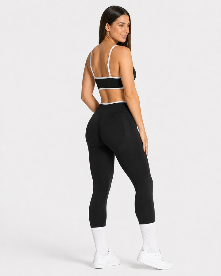 Conjunto Seamless Yoga Mujer Top y Leggings