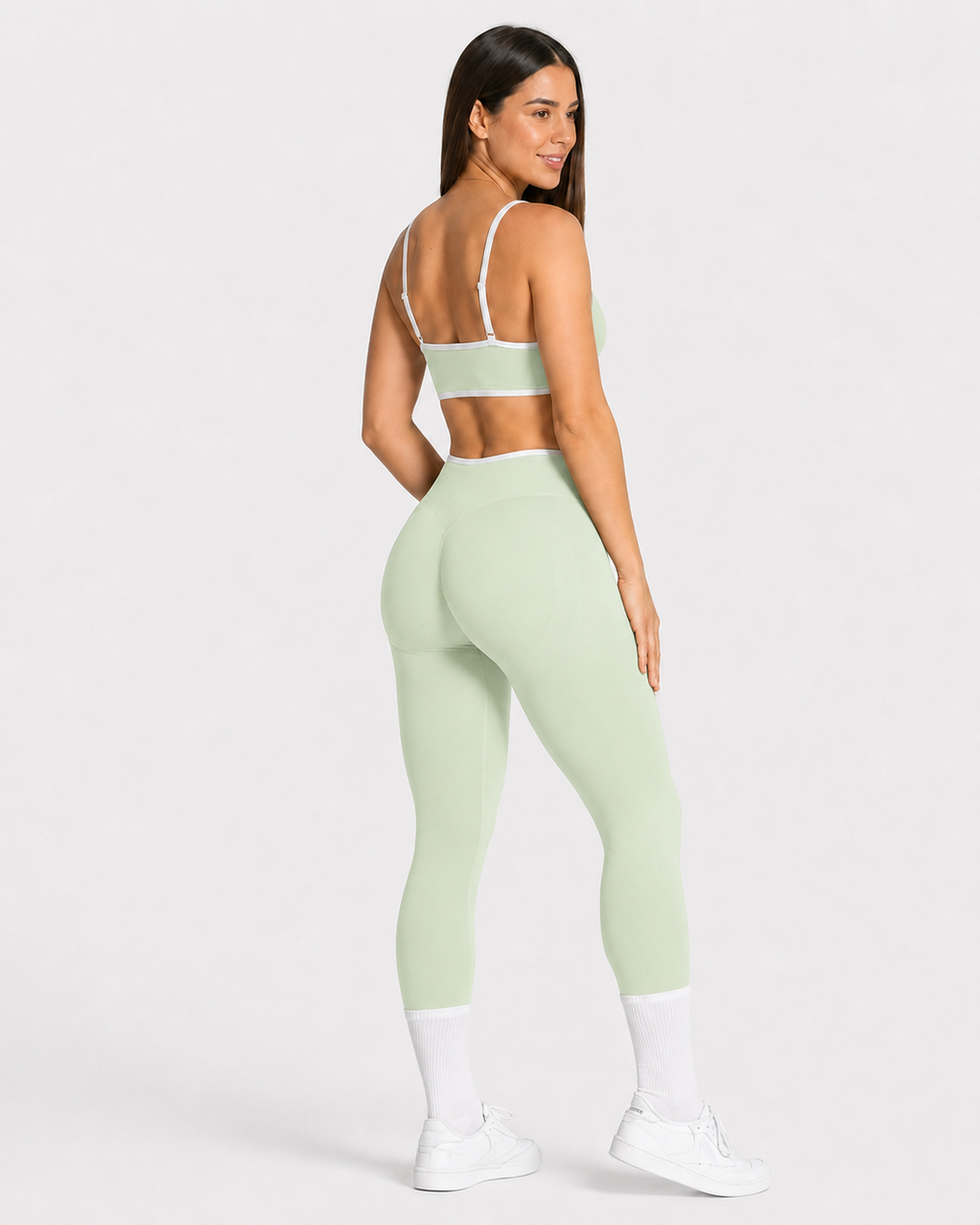 Conjunto Seamless Yoga Mujer Top y Leggings