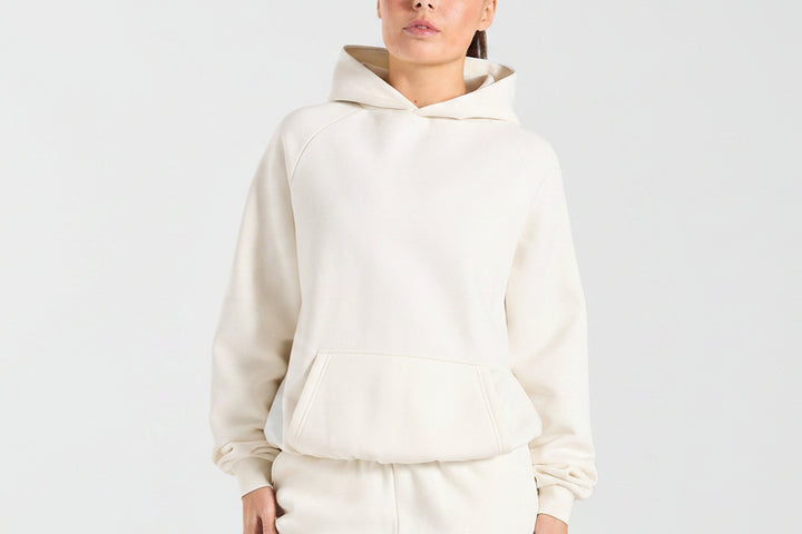 Vorti Sports Collective Oversized Hoodie - Off White/Green