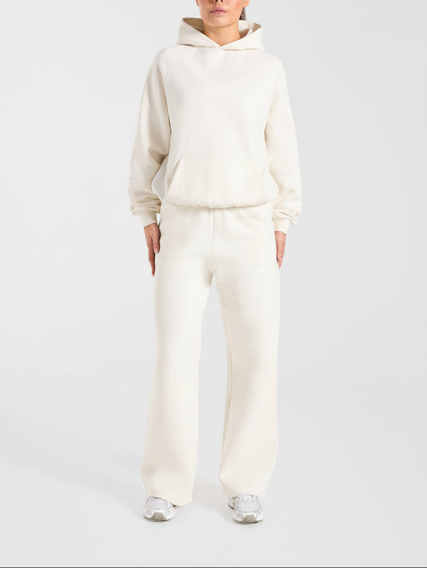Vorti Sports Collective Oversized Hoodie - Off White/Green