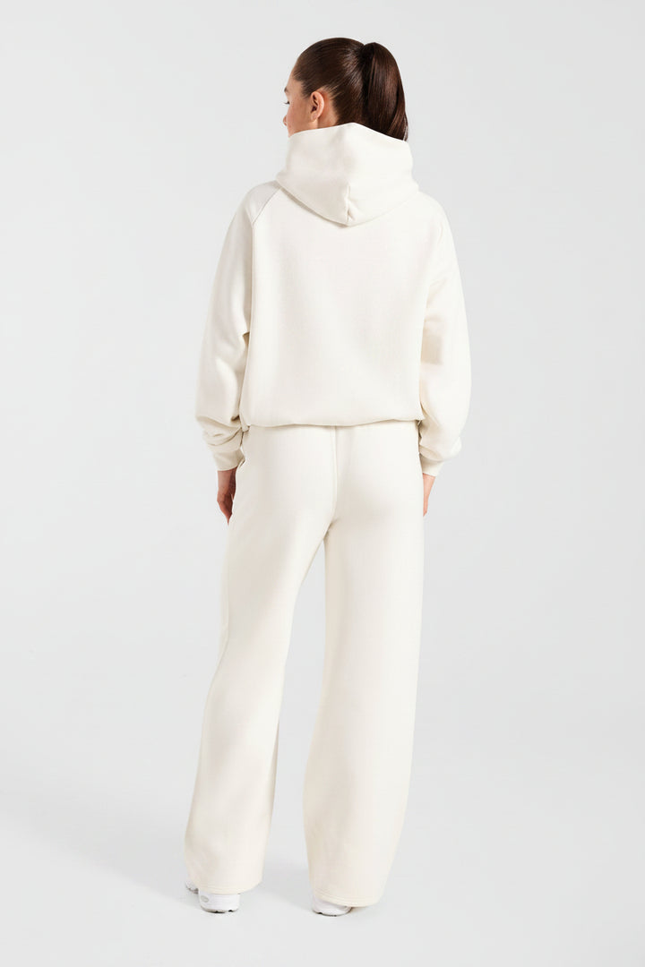 Vorti Sports Collective Oversized Hoodie - Off White/Green