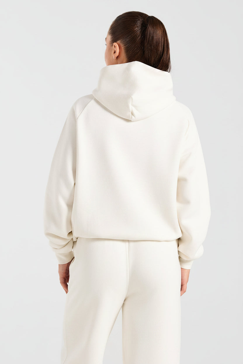 Vorti Sports Collective Oversized Hoodie - Off White/Green