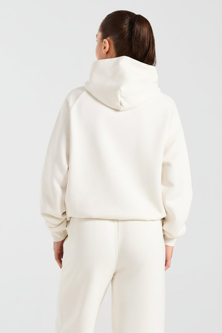Vorti Sports Collective Oversized Hoodie - Off White/Green