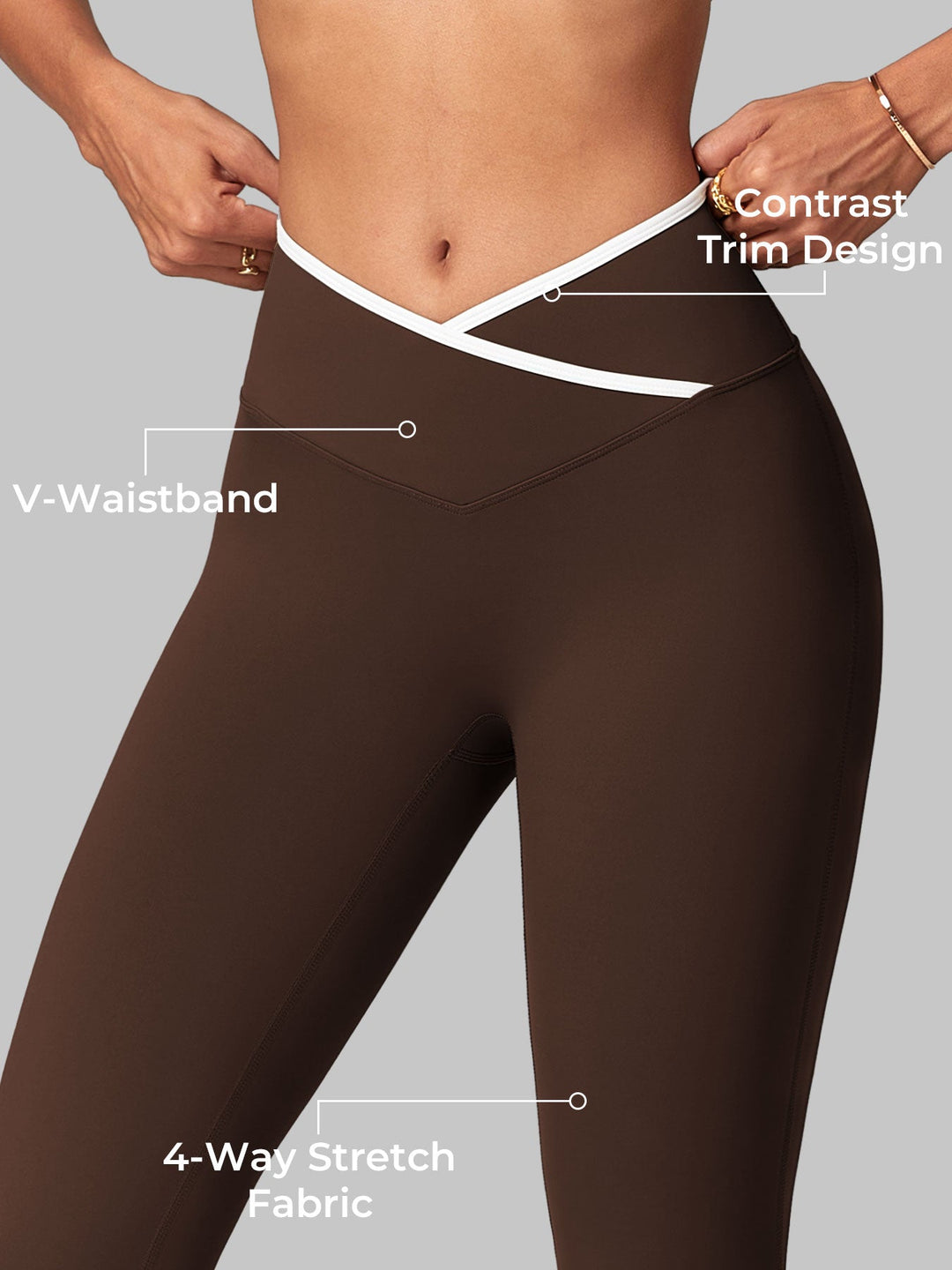 Vorti  Kevie Trim Flare Leggings