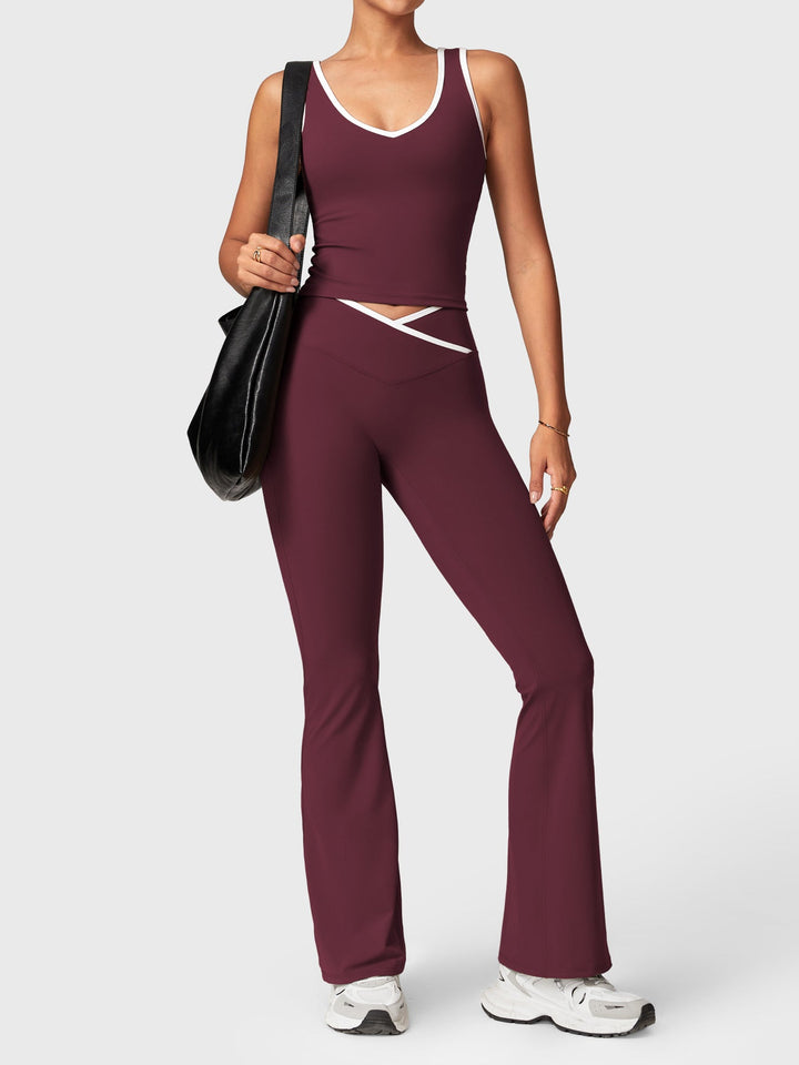Vorti  Kevie Trim Flare Leggings