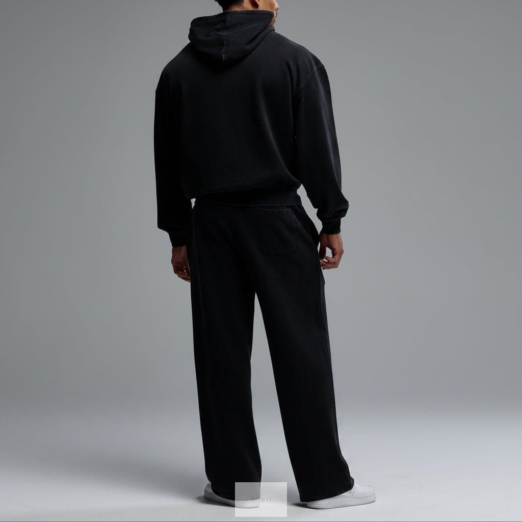 Vorti Washed Black Zip Hoodie