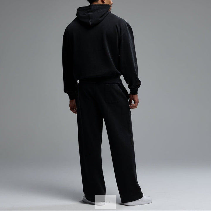 Vorti Washed Black Zip Hoodie