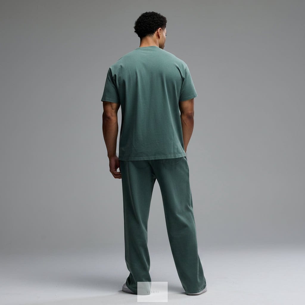 Vorti Washed Straight Leg Pants – Sage
