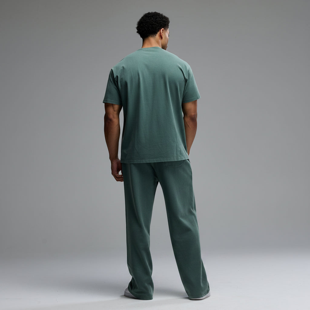 Vorti Washed Straight Leg Pants – Sage