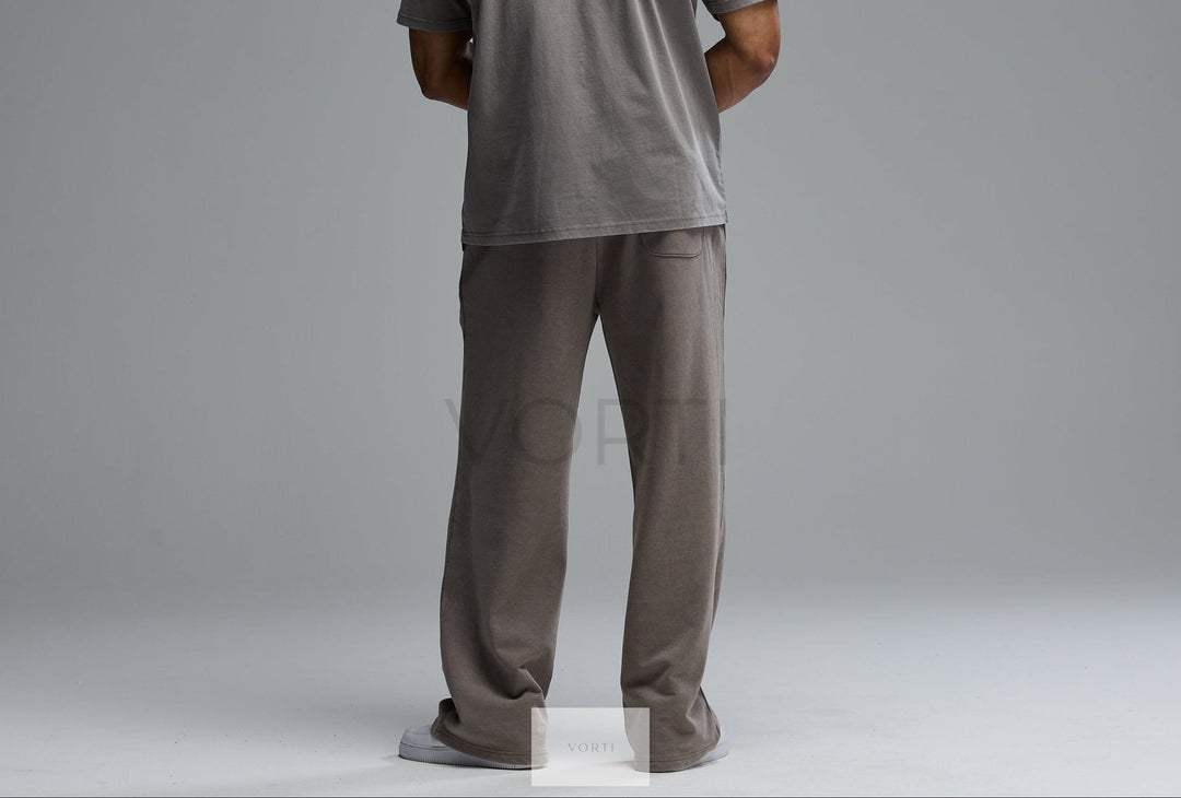 Vorti Washed Straight Leg Pants – Mushroom