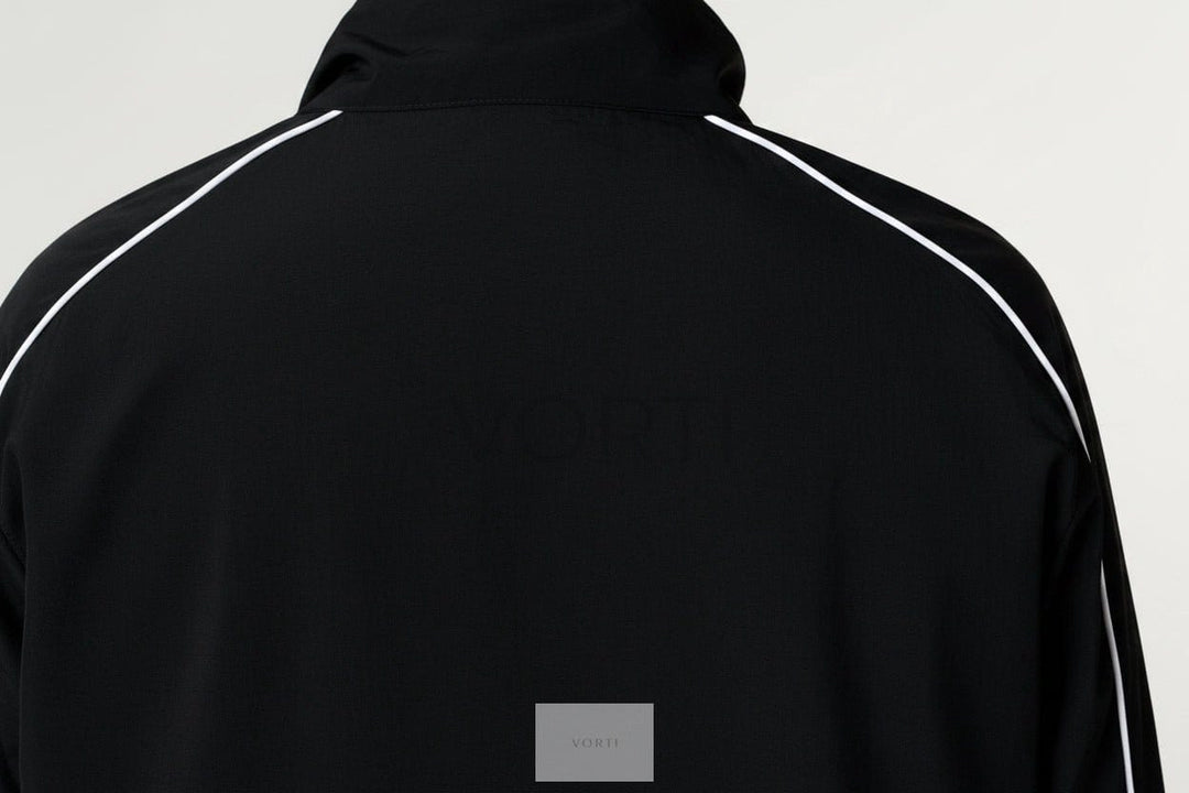 Vorti Women Nylon Black Track Jacket