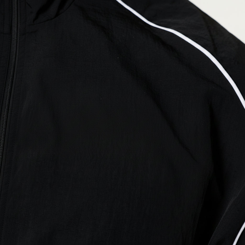 WOMEN'S NYLON BLACK TRACK JACKET