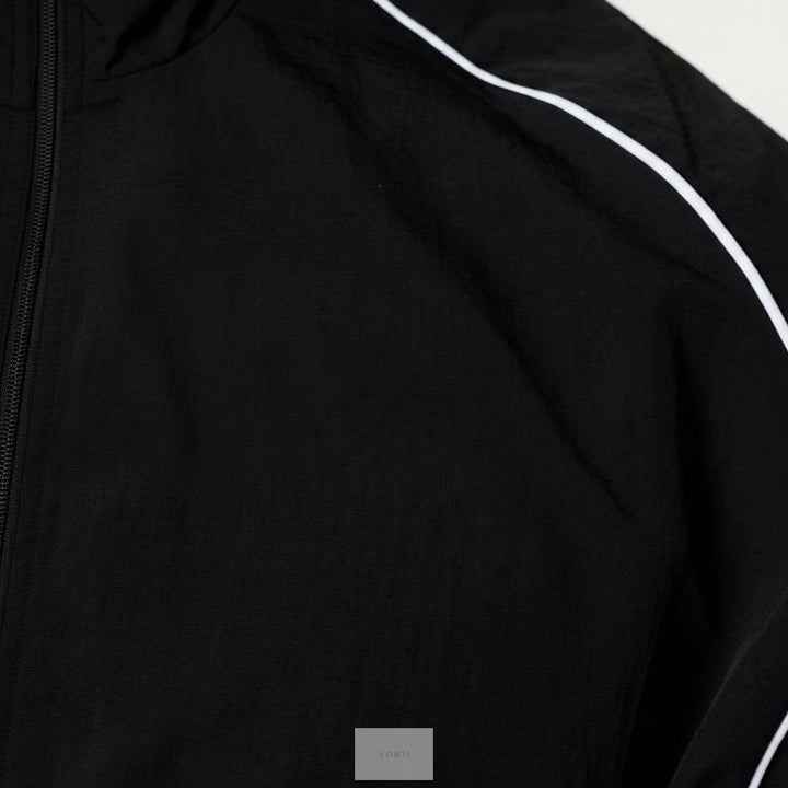 Vorti Women Nylon Black Track Jacket