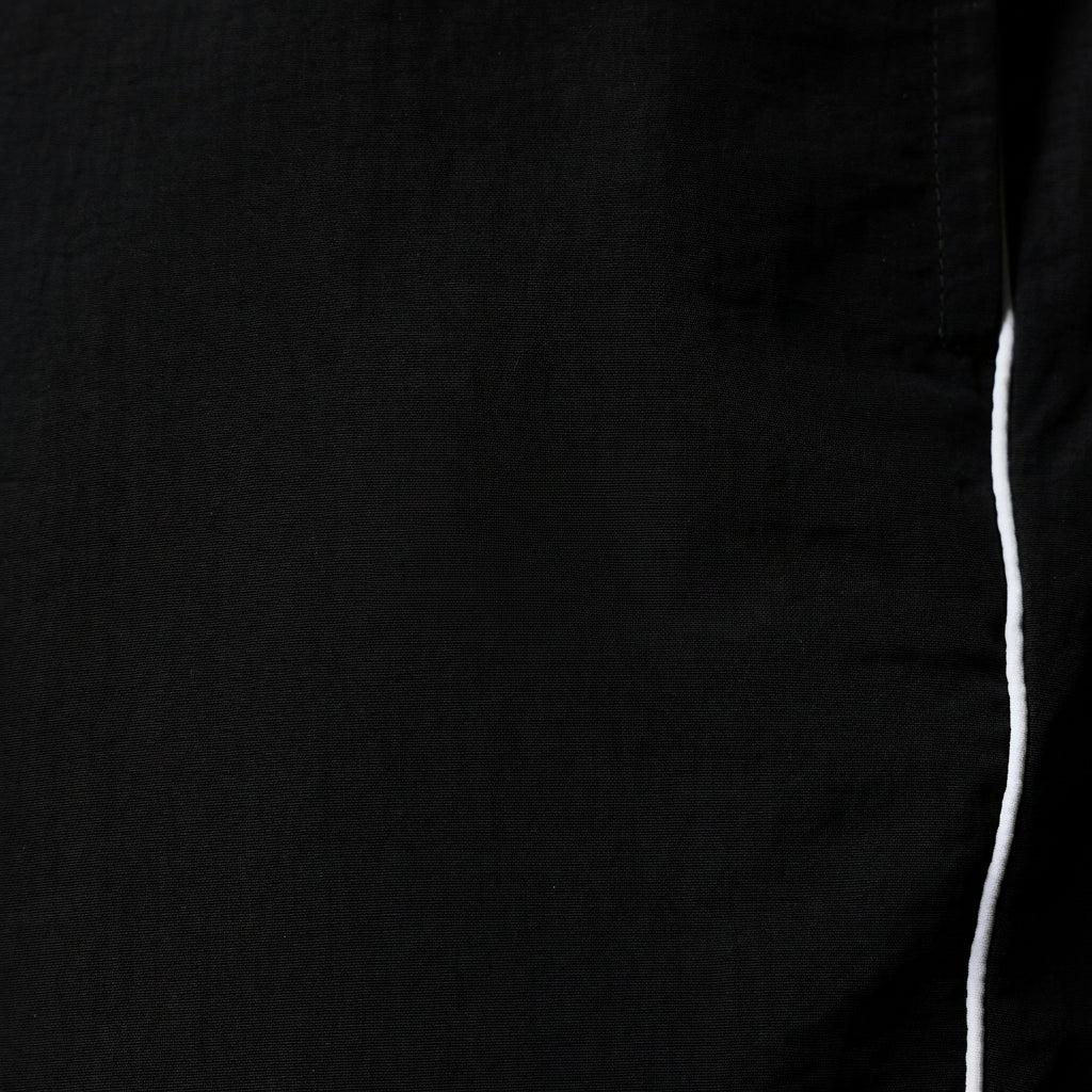 BLACK NYLON TRACKSUIT PANTS