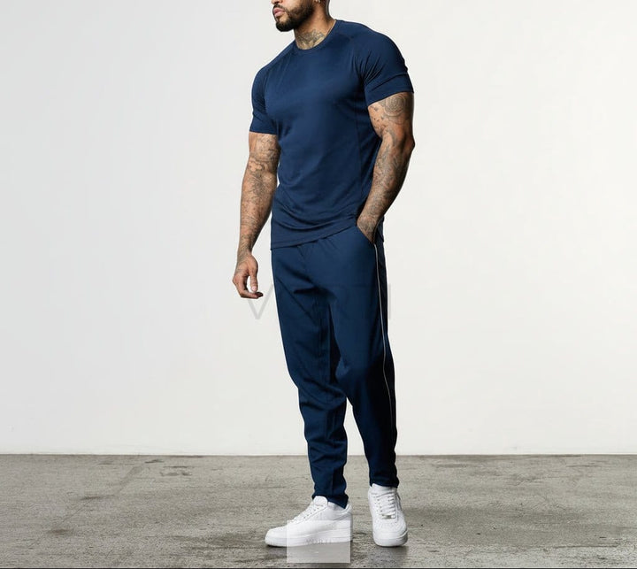 Vorti Navy Performance Woven Sweatpants