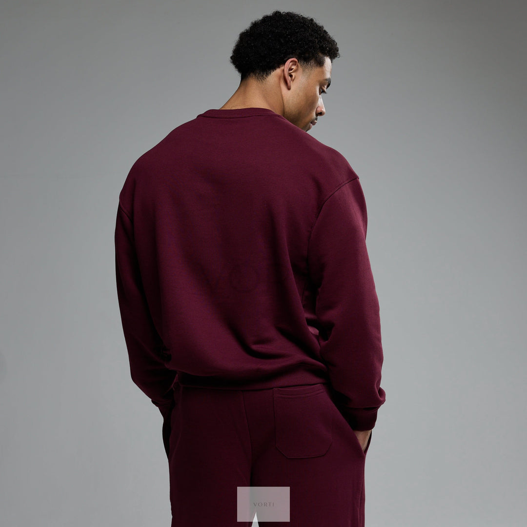 Vorti Oxblood Red Sweatshirt
