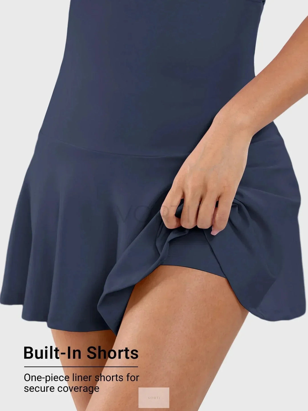 Vorti Open Back Halter Tennis Dress