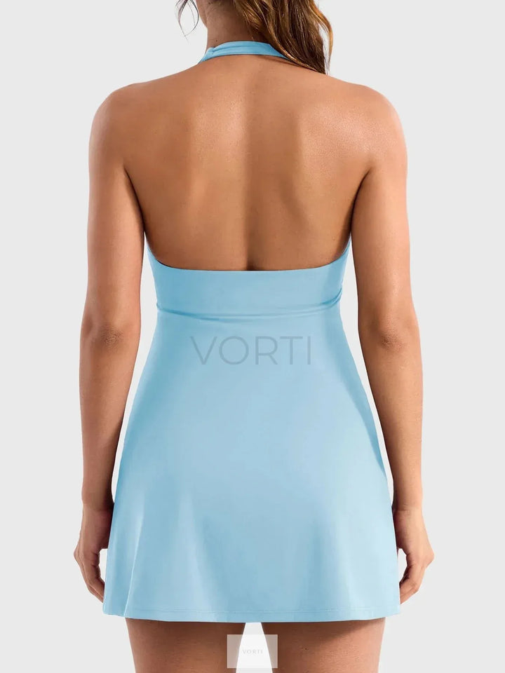 Vestido de Ténis Halter Vorti Azul Celeste