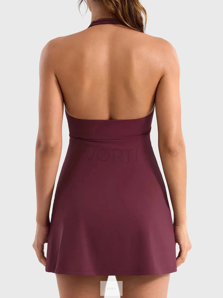 Vestido de Ténis Halter Vorti Azul Celeste