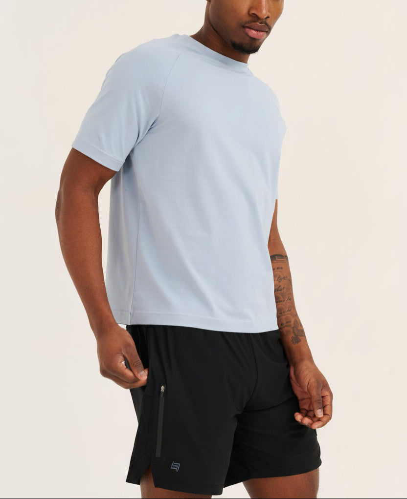 Foundation Tee 27" - Dusty Blue