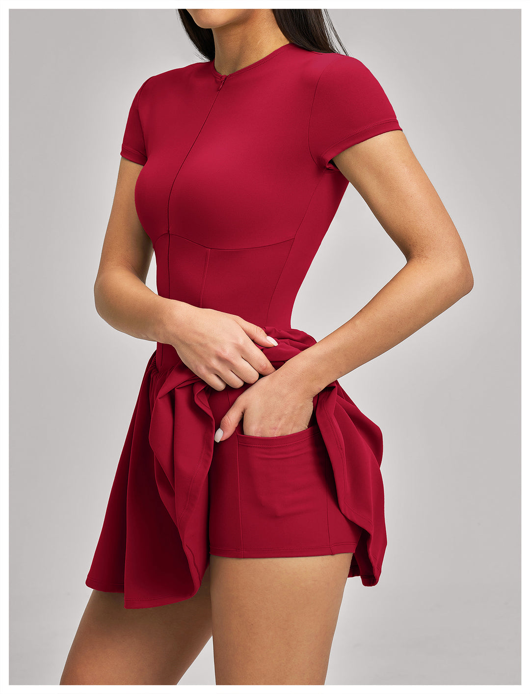 Vorti Zip Front Tennis Dress