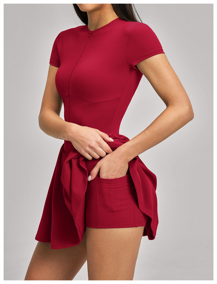 Vorti Zip Front Tennis Dress