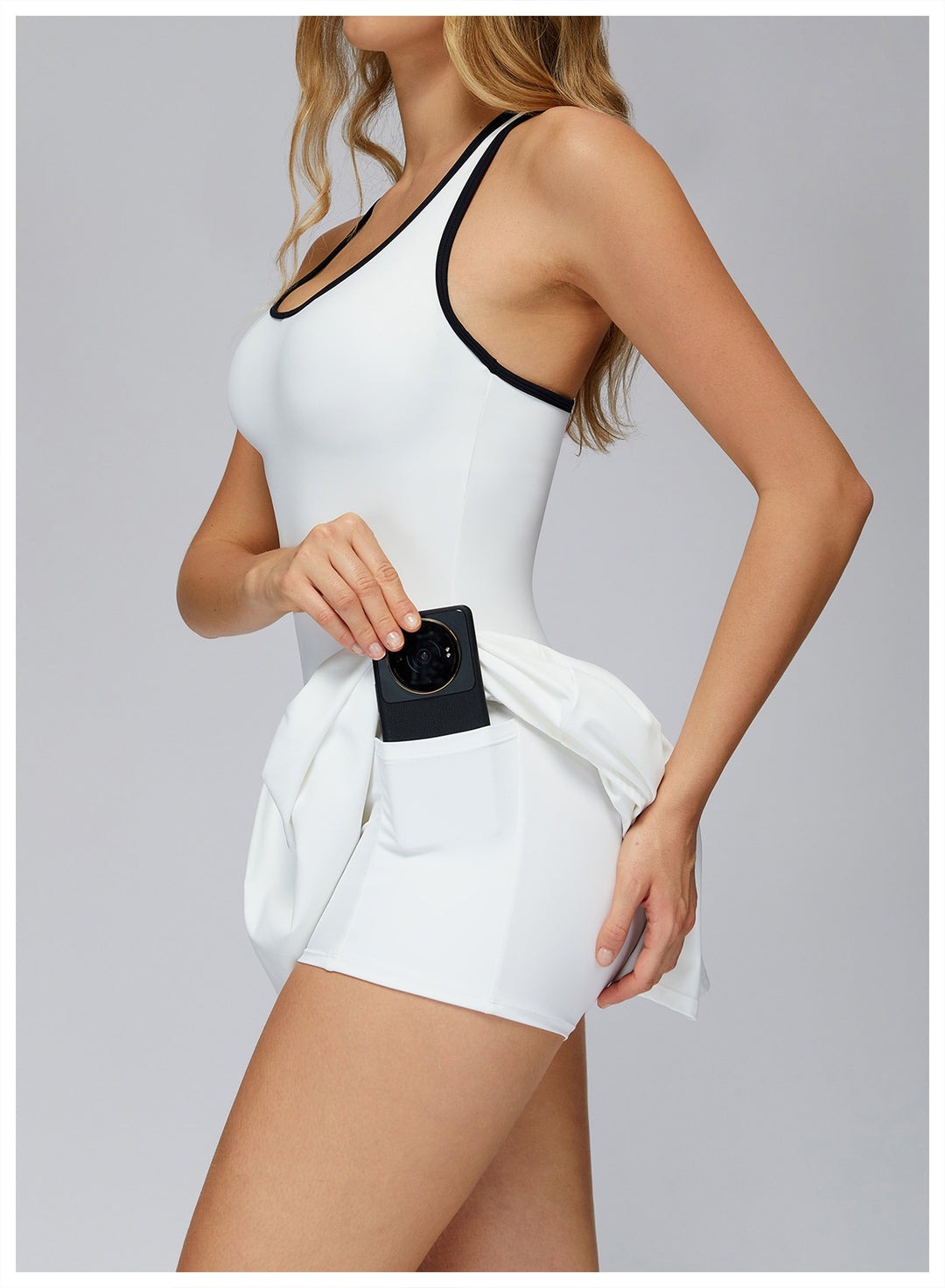 Vestido Deportivo 2 en 1 con Shorts Integrados para Mujer
