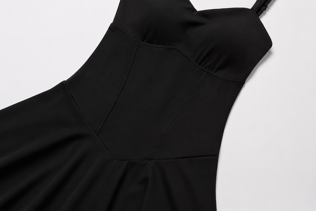 Vestido Deportivo Ajustado con Tirantes y Shorts Integrados para Mujer