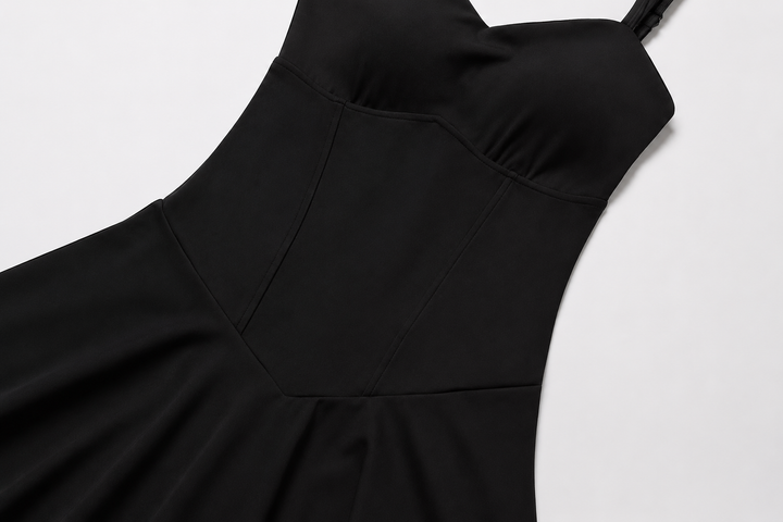 Vestido Deportivo Ajustado con Tirantes y Shorts Integrados para Mujer