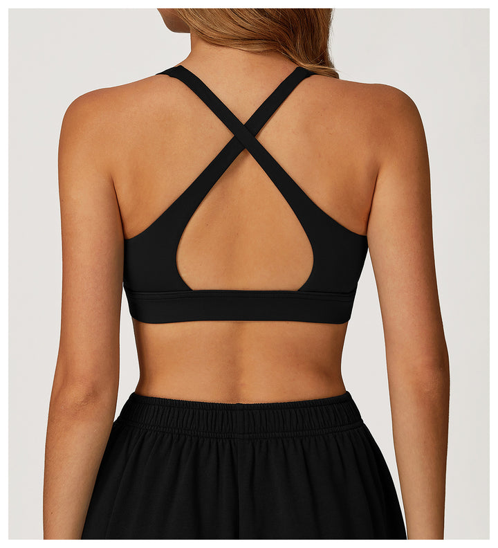 Vorti Deep V Neck Sports Bra