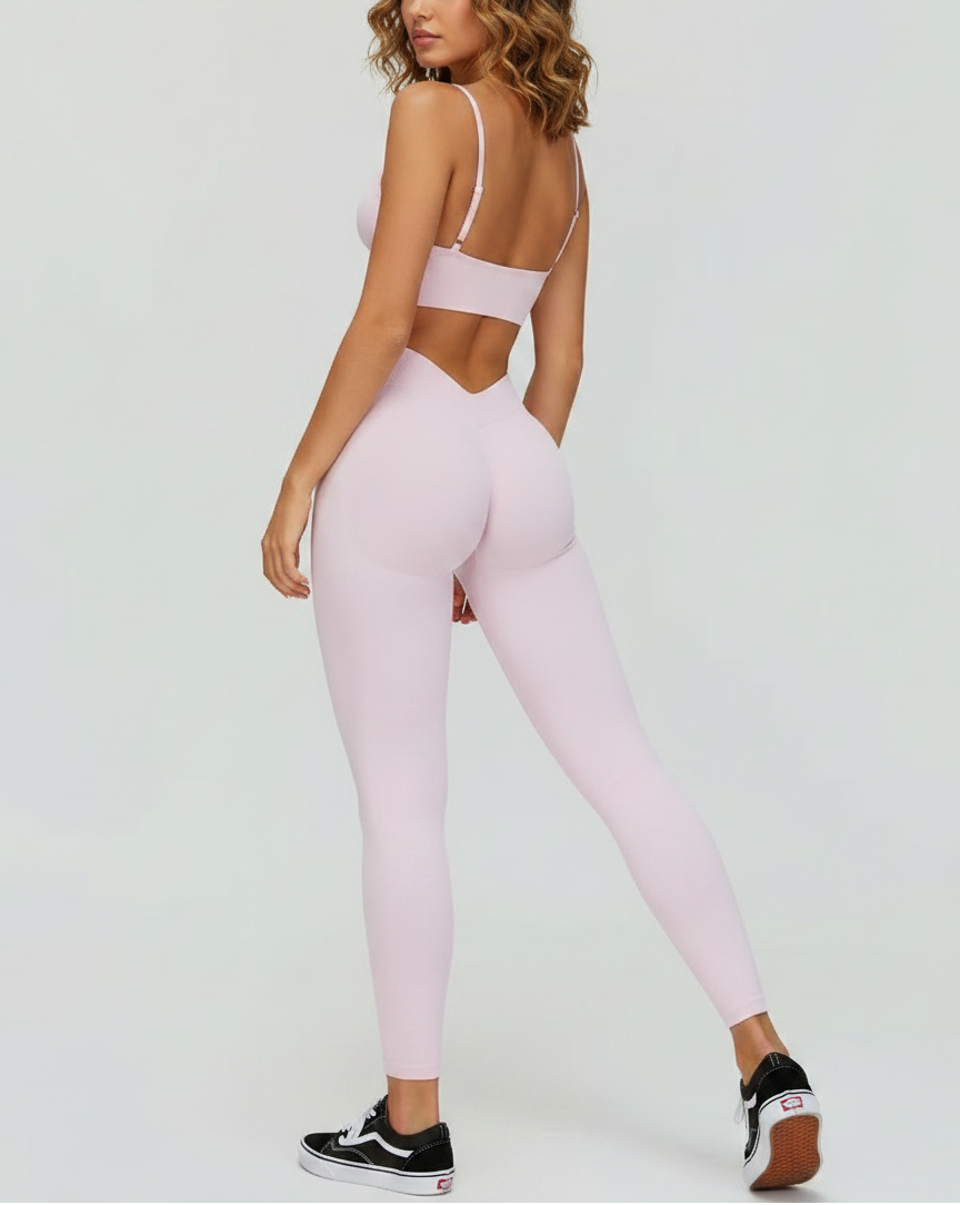 Conjunto Seamless Mujer Top y Leggings