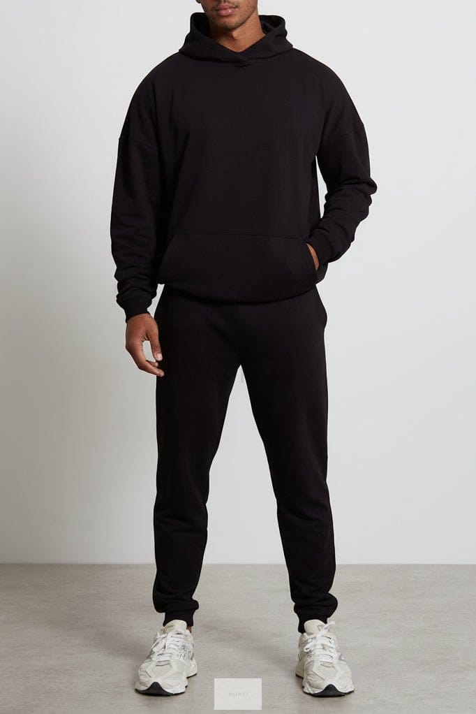 Vorti Core Loopback Hoodie - Black