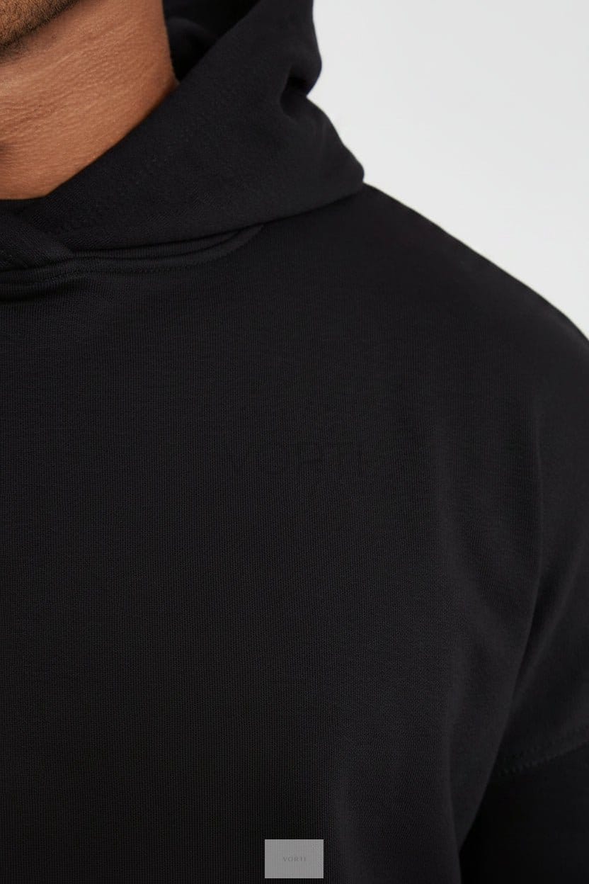 Vorti Core Loopback Hoodie - Black